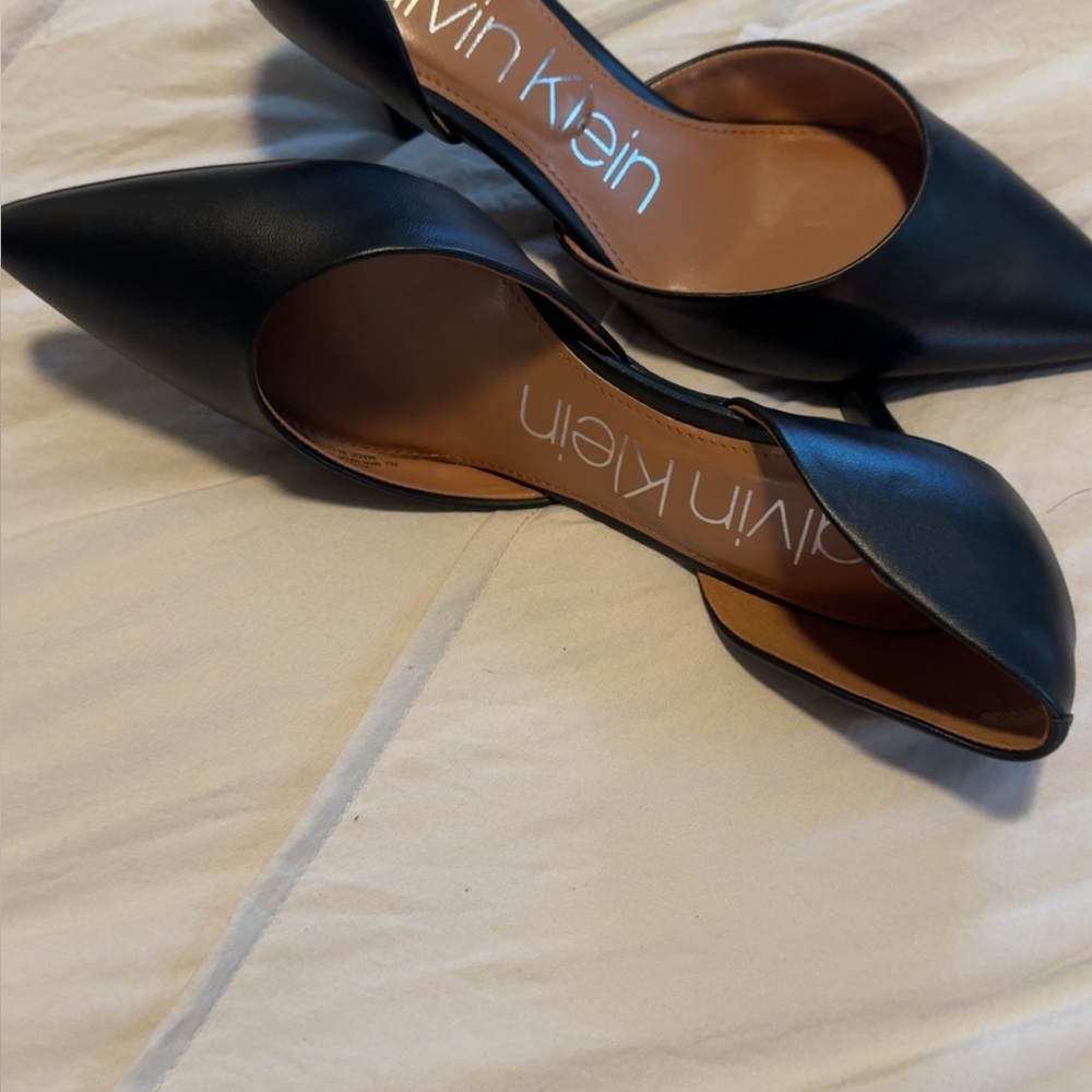 Calvin Klein Black Heels Sleek Minimalist Design